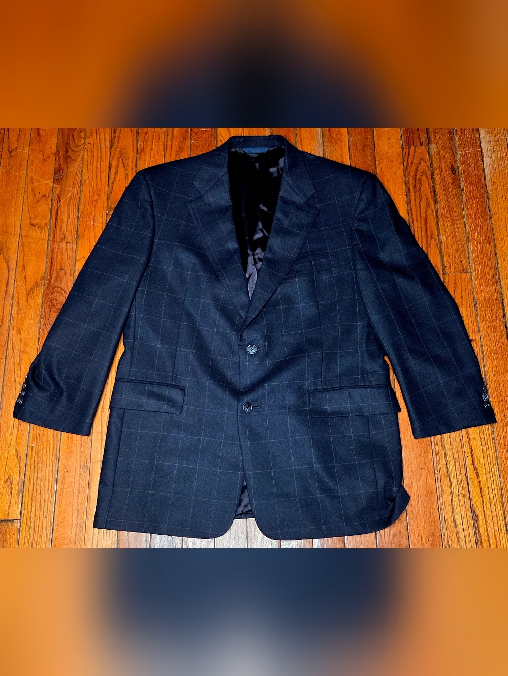 BURBERRY LONDON Size 42S 100% Wool Mens Blazer Sport Coat  Checkered Jacket A4